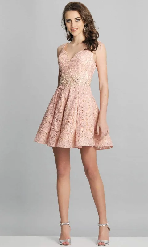 Mega Sale Dave & Johnny - A8607 Floral Sweetheart A-Line Cocktail Dress