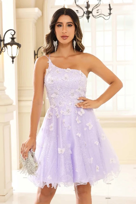 Deal Mania Spaghetti Straps Ruffles A-Line Glitter Tulle Mini Dress