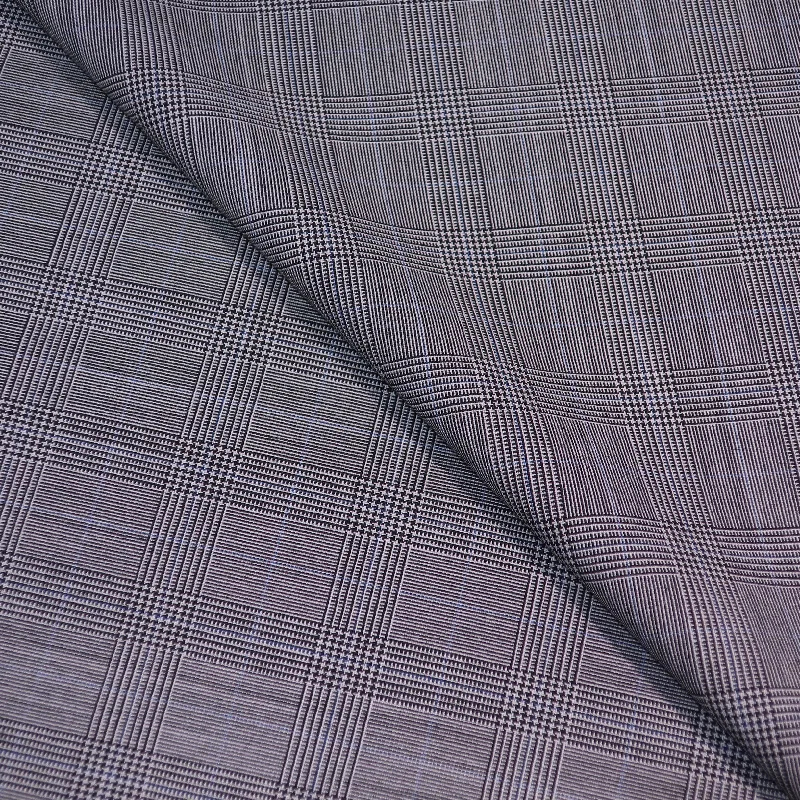 Discount Deals Grey Plaid Cool Breeze Holland & Sherry Fabric