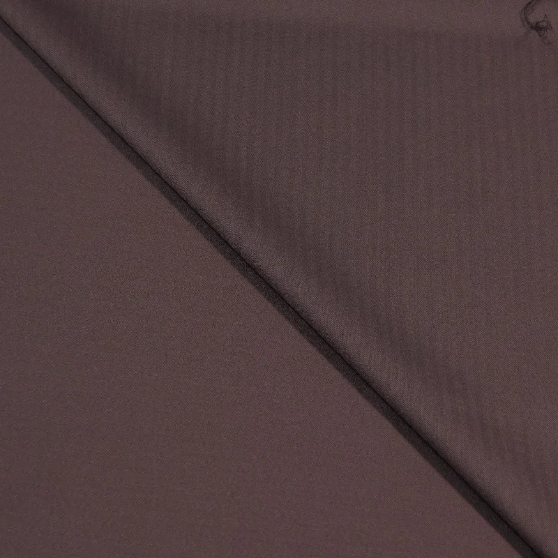 Bargain Bin Dark Brown Herringbone Ermenegildo Zegna Cloth Suiting Fabric