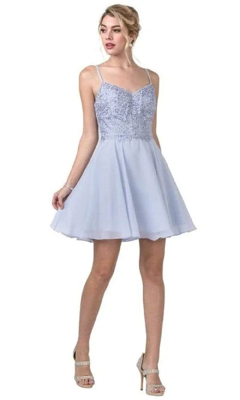 Savings Galore Aspeed Design - S2292 Modified V-Neck A-Line Cocktail Dress