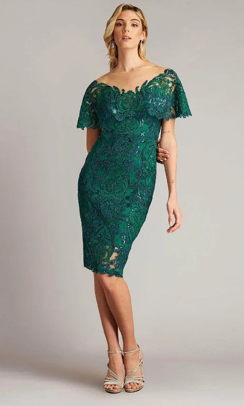 Year-End Sale Tadashi Shoji CGB24643M - Portrait Bodice Lace Dress