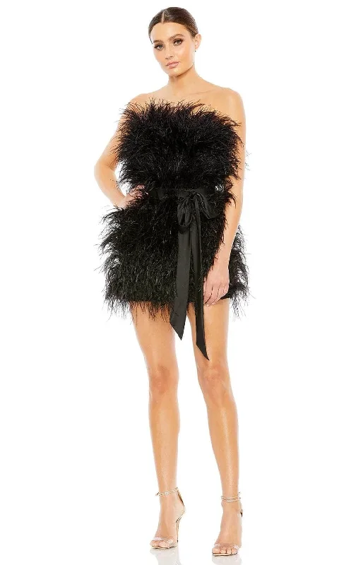 Blowout Deals Mac Duggal A11436 - Strapless Feather Dress