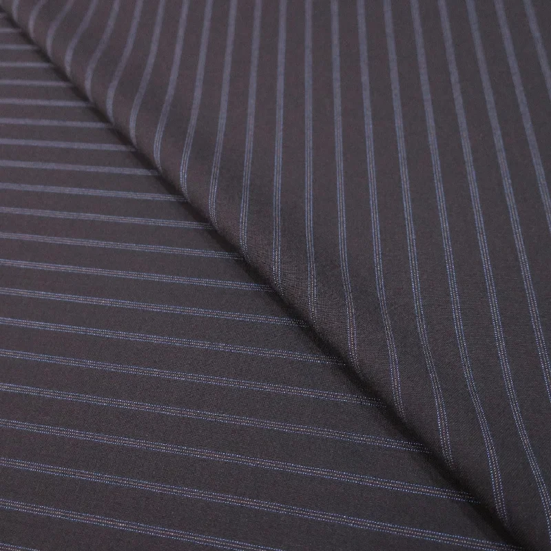 Buy Now Navy and Blue Stripes Loro Piana Tropical Superfine Australian Wool Fabric