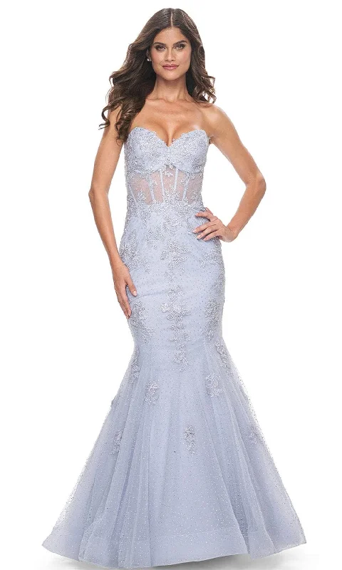 Value Deals La Femme 32214 - Sweetheart Illusion Waist Prom Gown