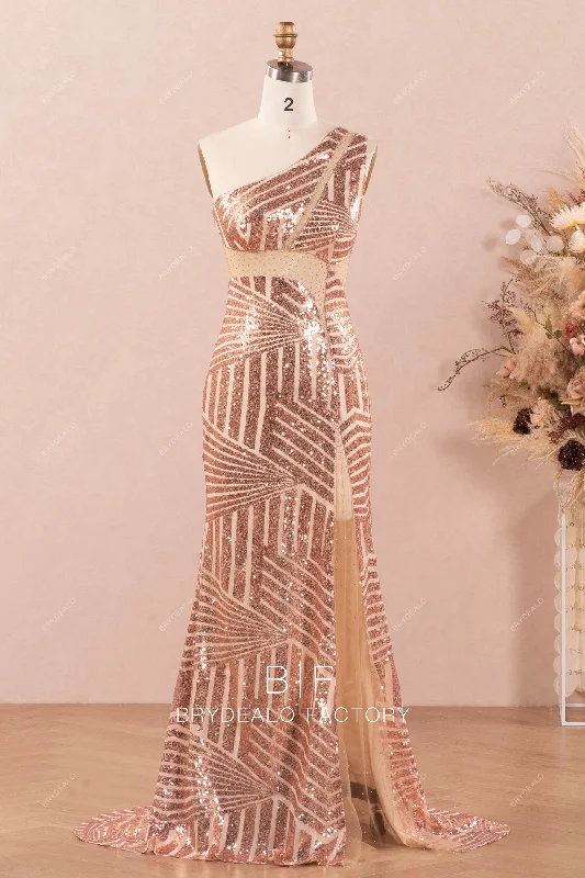 Can't Miss Unique Sexy Sparkly Sequin Fit Flare Prom Dress