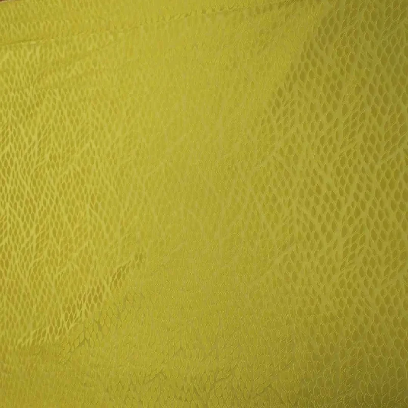 Best Deals Yellow Abstract Sheen Textured Brocade Fabric