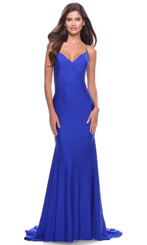 Price Meltdown La Femme 31279 - Sleeveless Jersey Prom Gown