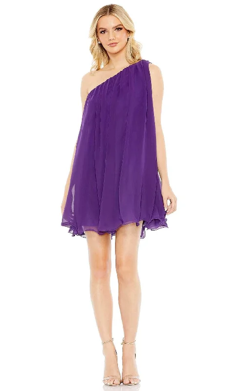 Overstock Ieena Duggal 55951 - One Shoulder Cape Dress