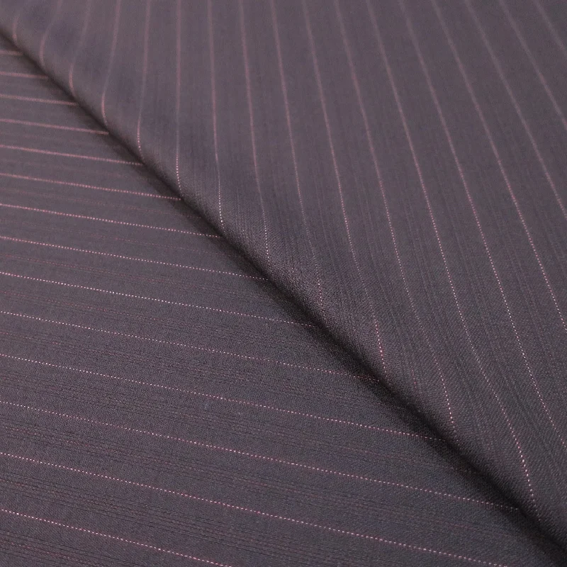 Savings Event Navy Stripe Loro Piana Extrafine Wool Fabric