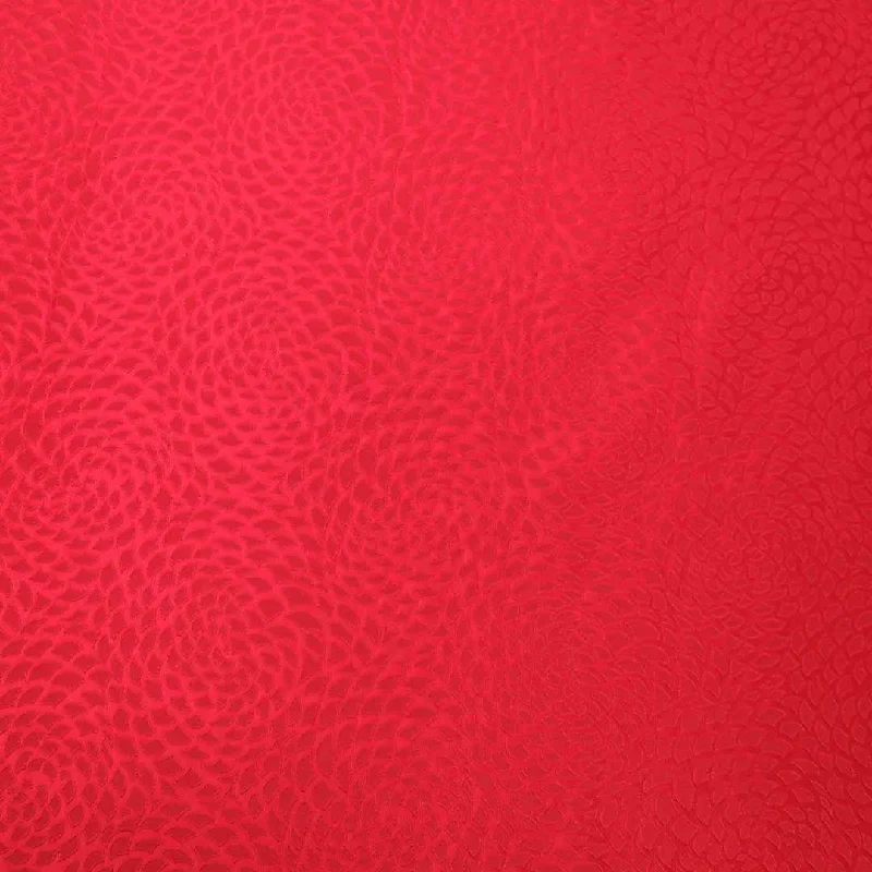 Value Deals Red Abstract Textured Brocade Fabric