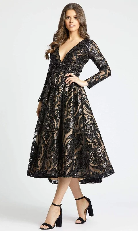 Super Deal Mac Duggal - 67529 Long Sleeve Embellished Empire Dress