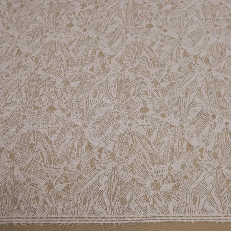 Now or Never White Embroidered Net Floral Lace