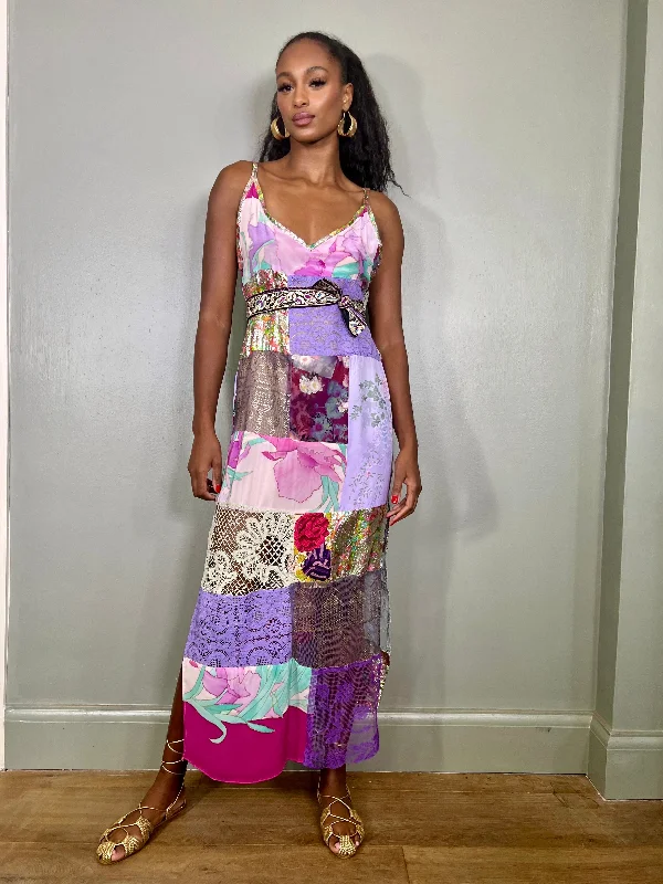 Early Bird Discount Fabiola, vintage patchwork dress