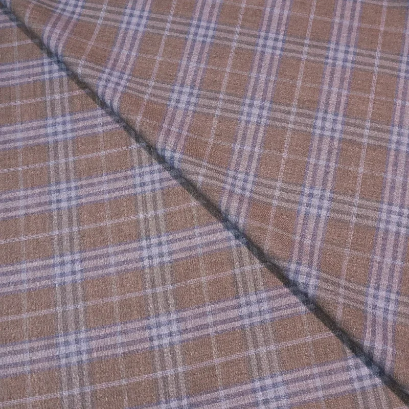 TIME-Limited Offer Gray with Blue Accents Plaid Superfine Australian Wool Ermenegildo Zegna Cloth Suiting Fabric TIME-Limited Offer Gray with Blue Accents Plaid Superfine Australian Wool Ermenegildo Zegna Cloth Suiting Fabric