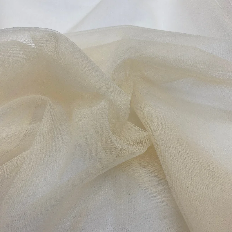 Massive Deals Nude Stretch Silk Tulle