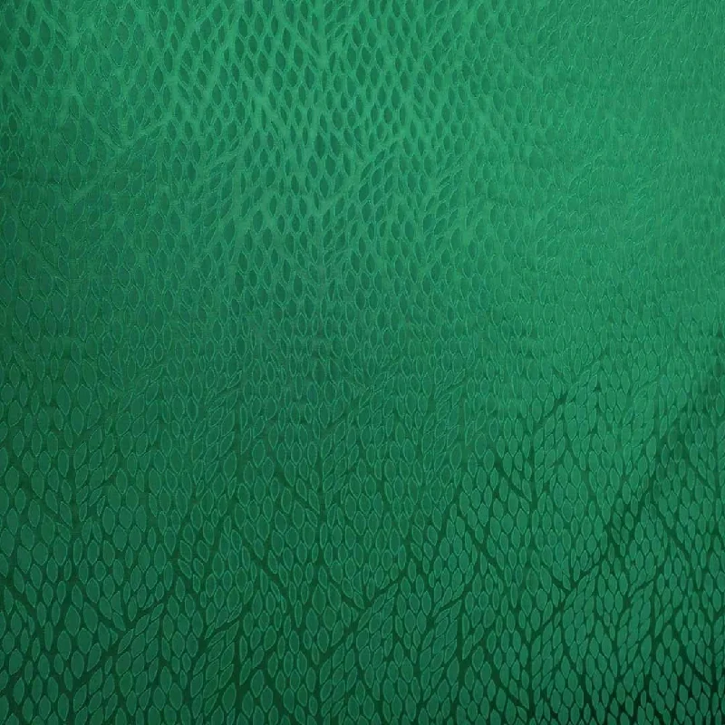 Weekend Deal Green Abstract Textured Sheen Brocade Fabric