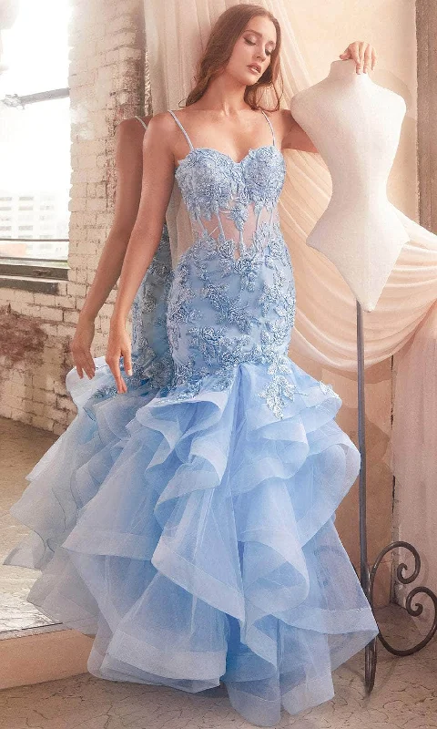 The Best Prices Cinderella Divine CC8915 - Embroidered Mermaid Silhouette Prom Dress The Best Prices Cinderella Divine CC8915 - Embroidered Mermaid Silhouette Prom Dress