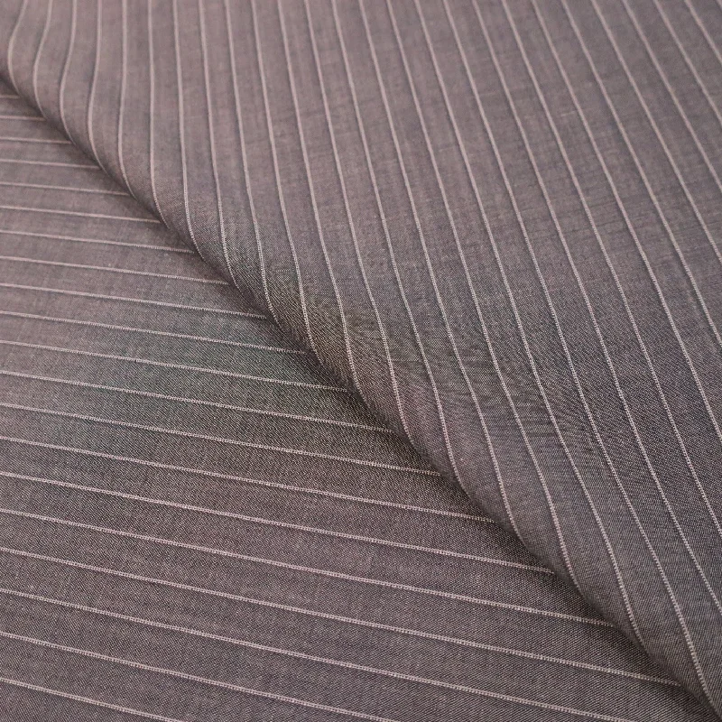 Price Blitz Medium Gray Stripe Super 130's Extrafine Merino Loro Piana Wool Fabric Price Blitz Medium Gray Stripe Super 130's Extrafine Merino Loro Piana Wool Fabric