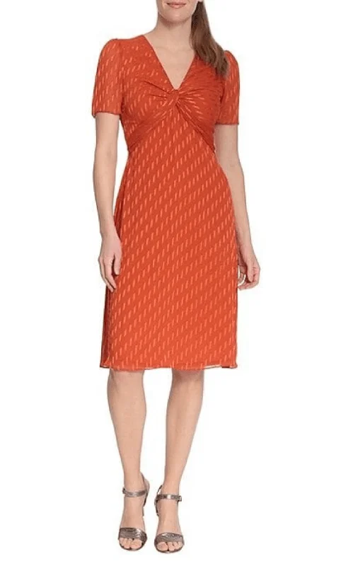 Don’t Miss Out London Times T6337M - High Waist Midi A-line Dress