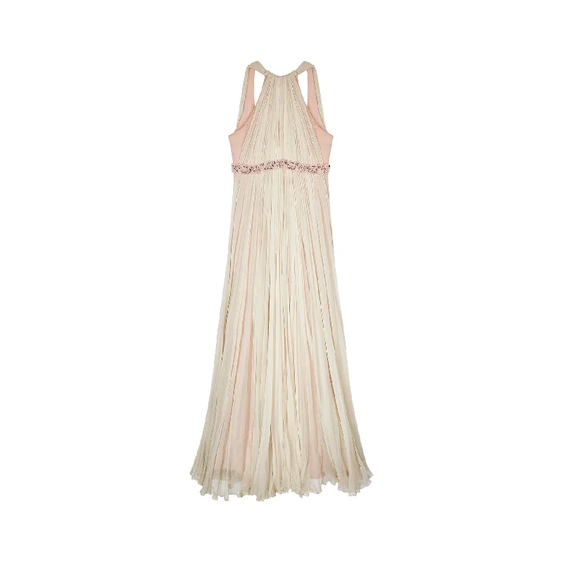 Overstock 1960s Sarmi of New York Silk Chiffon and Beaded Dress