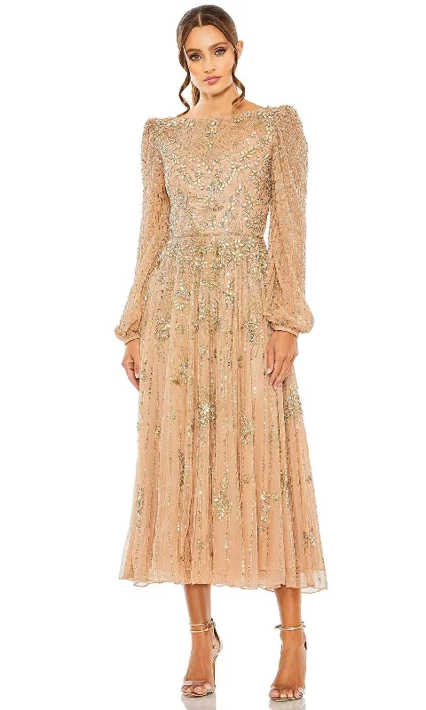 Savings Bonanza Mac Duggal 5990 - Bateau Embellished Formal Dress