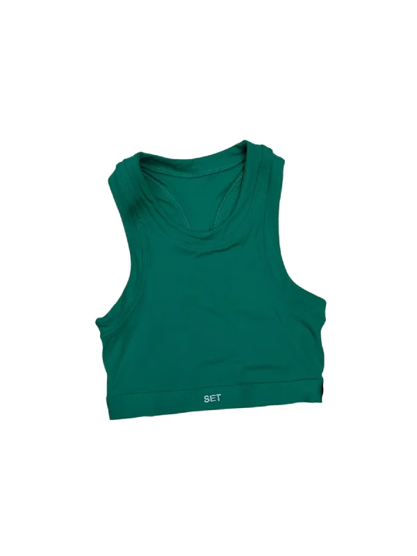 Athletic Bra By SET ACTIVE In Green, Size: S