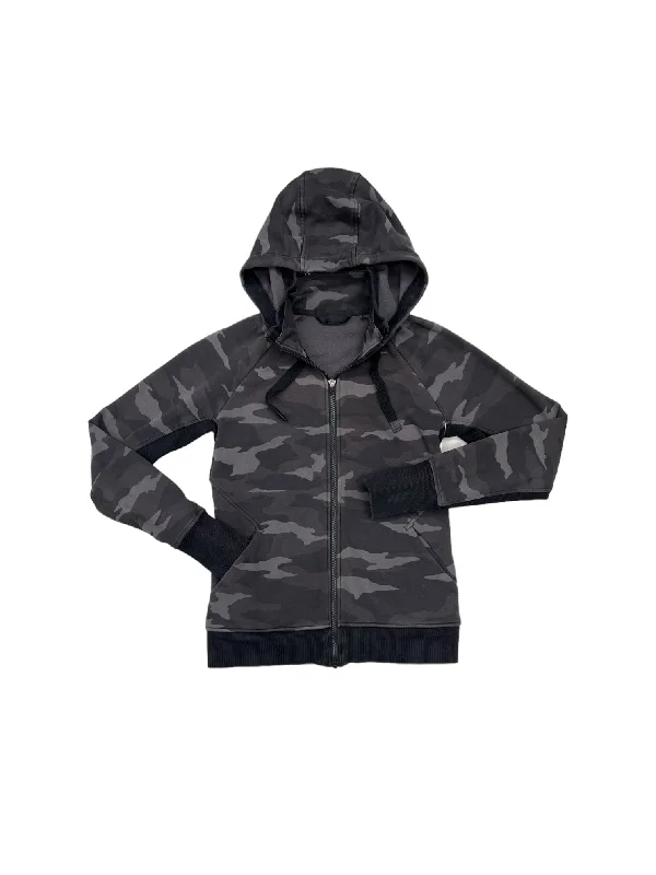 Deep Discounts Athletic Jacket By Athleta In Camouflage Print, Size: S
