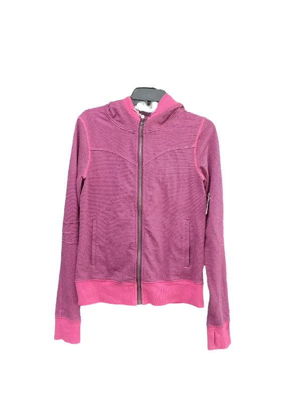 Athletic Jacket By Lululemon In Pink & Purple, Size: 8