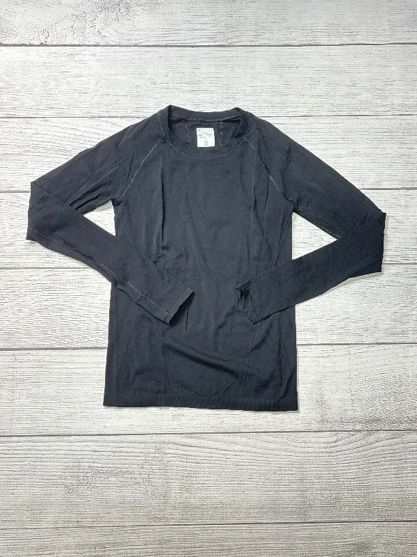 Hot Deal Athletic Top Long Sleeve Crewneck By Athleta In Black, Size: S