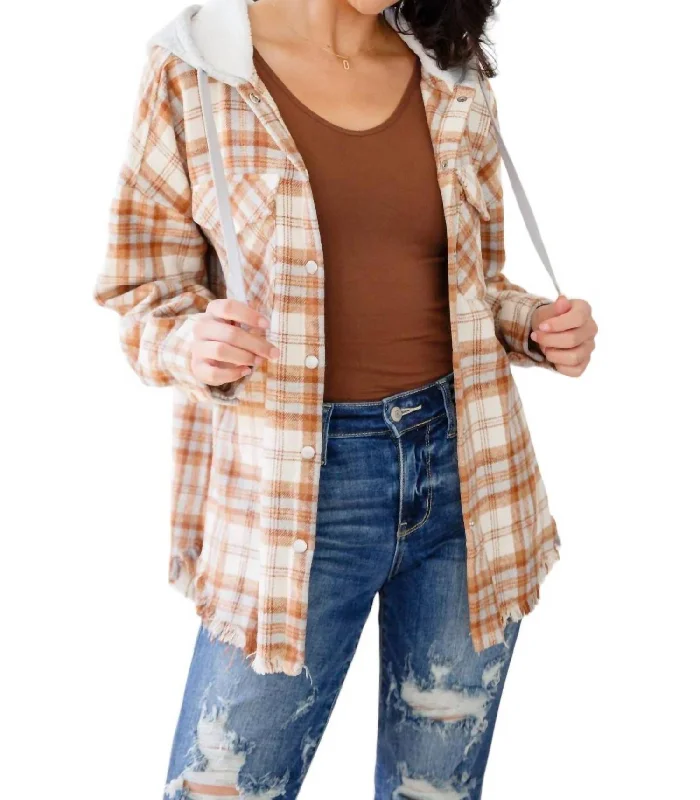 Price Drop Alert Best Of The Best Hooded Shacket In Brown