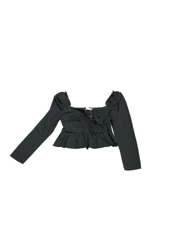 Stock Clearance Black Top Long Sleeve Astr, Size L
