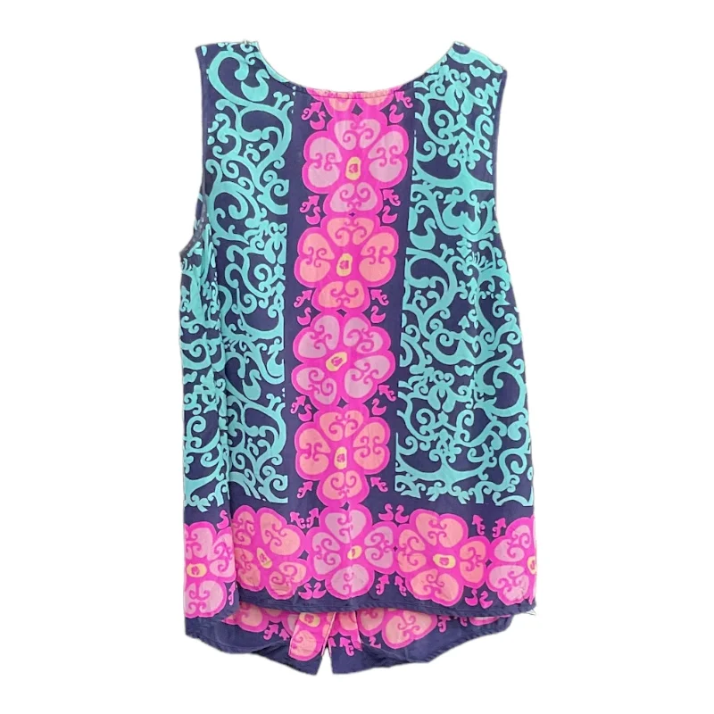 Instant Discount Blue & Pink Top Sleeveless Lilly Pulitzer, Size Xs