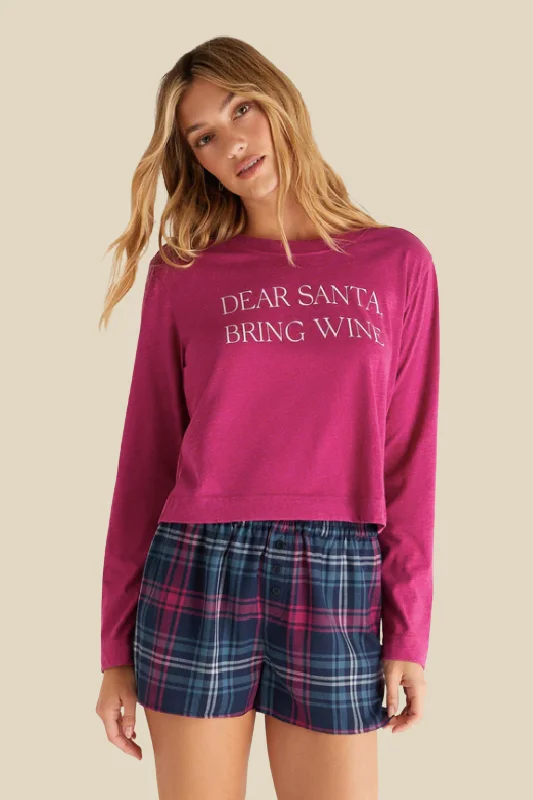 The Best Prices Bring Wine Long Sleeve Top