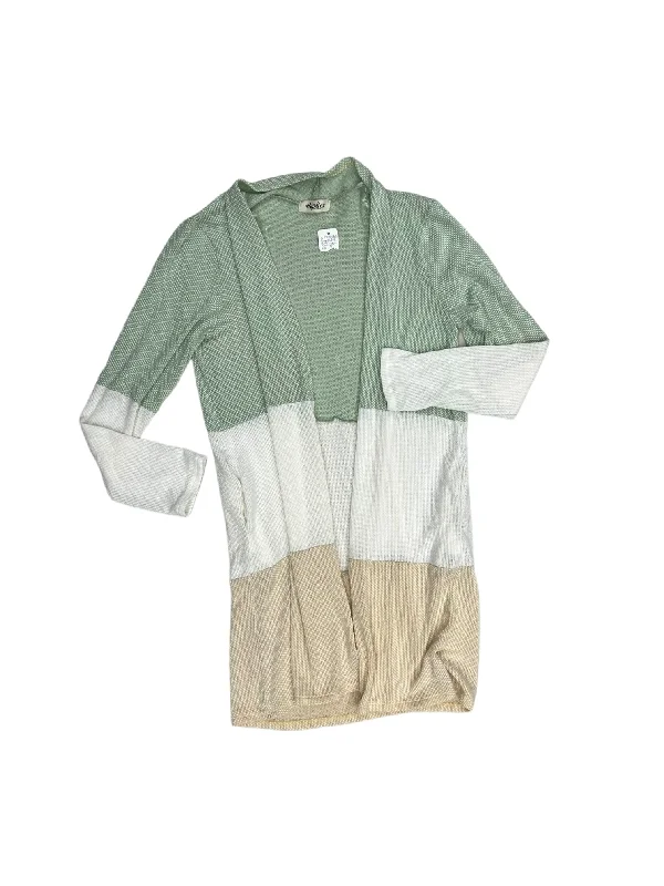 Deal of the Week Cardigan By Haptics In Green & Yellow, Size: L
