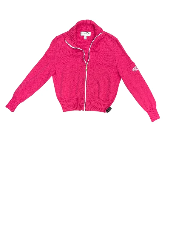 Price Rollback Cardigan By St. John In Pink, Size: L