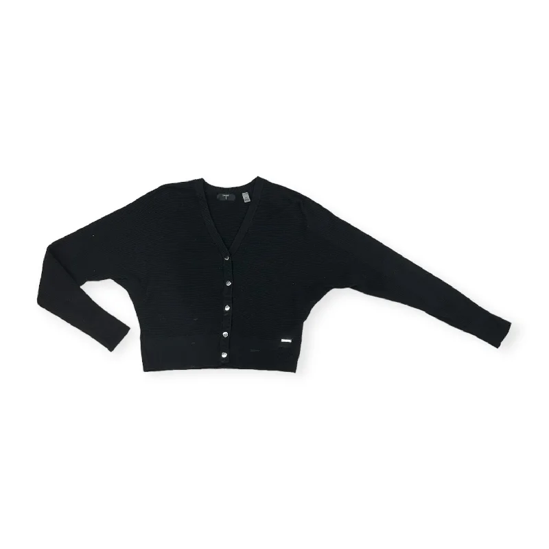 Stock Clearance Cardigan By Tahari By Arthur Levine In Black, Size: M