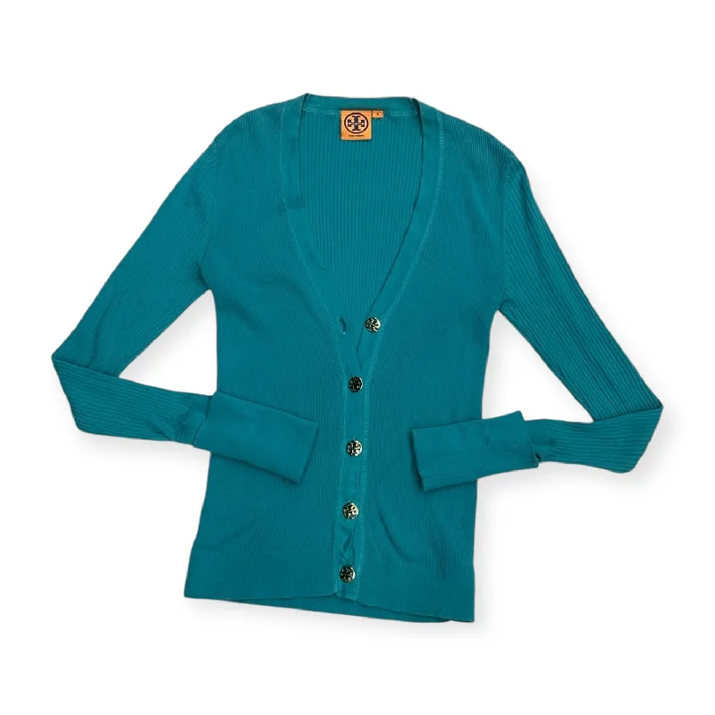 Cardigan By Tory Burch In Aqua, Size: M