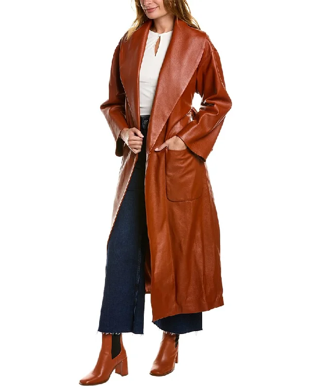 Super Sale Ferragamo Leather Coat
