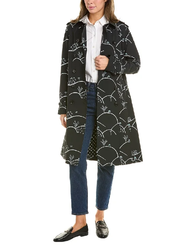 Discount Deals Jane Post Printed Downtown Trench Coat