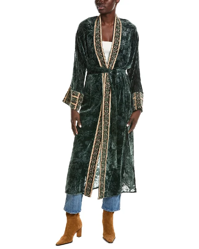 Fantastic Deals Johnny Was Natalia Silk-Blend Kimono