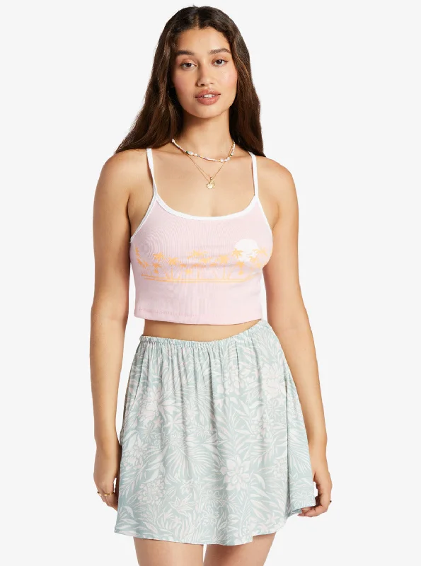Buy Now Linedance Cropped Tank Top - Candy Pink