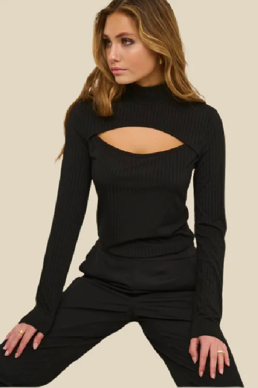 Take Advantage Mitza Cut Out Blouse
