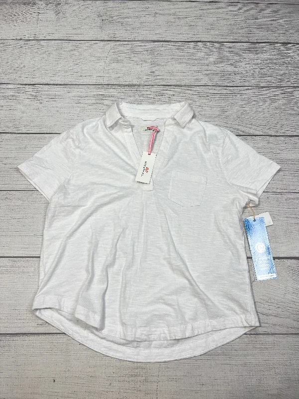 New! Top Short Sleeve By Vineyard Vines In White, Size: L