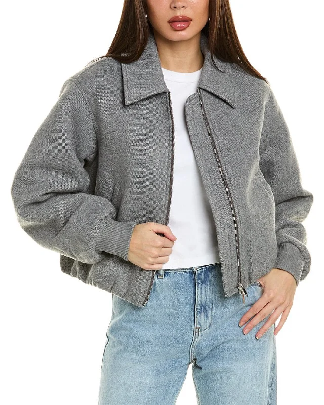 Price Buster Nicholas Leslie Wool-Blend Bomber Jacket