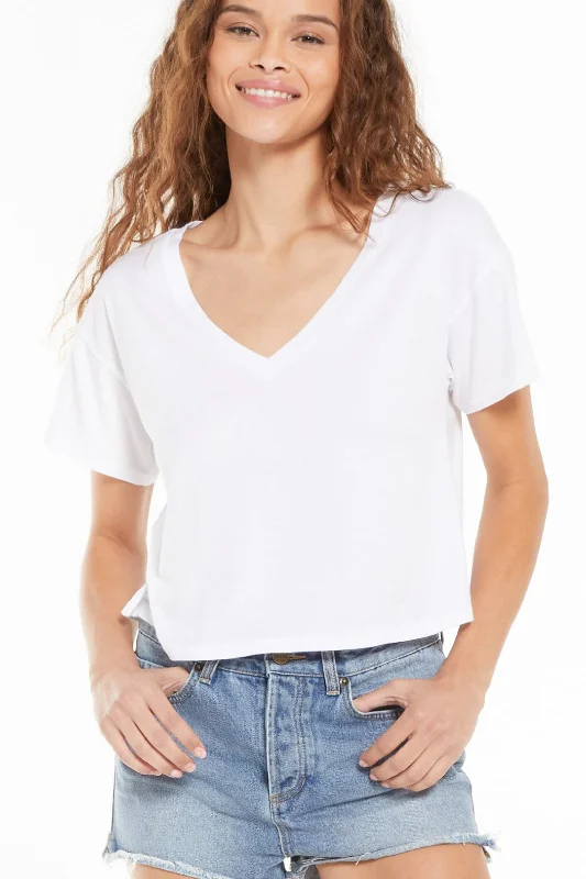 Savings Alert Parker Organic V-Neck Tee