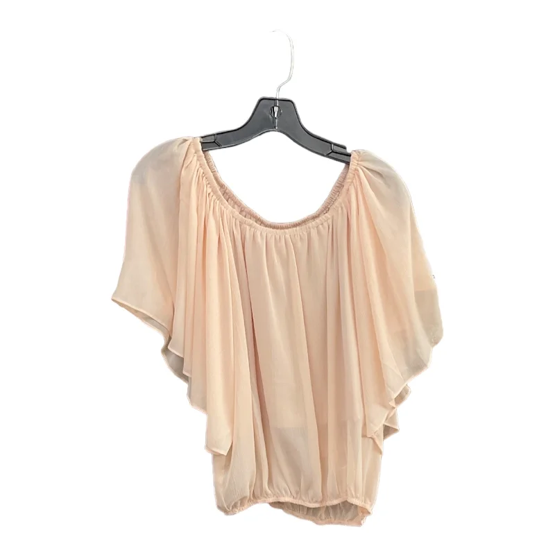 Massive Deals Peach Top Short Sleeve Wallflower, Size S