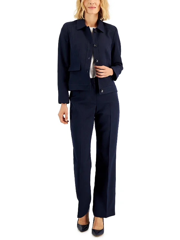 Deep Discounts Petites Womens 2PC Office Pant Suit