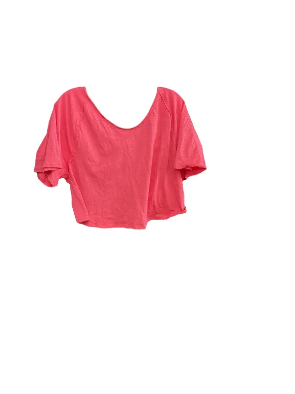 Clearance Items Pink Top Short Sleeve We The Free, Size M