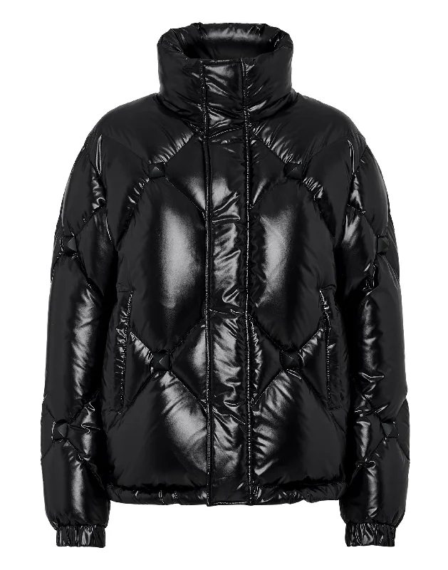 Buy Now Short Puffer Jacket Nylon Rubber Matt